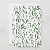 Vintager Rahmen Hochzeitseinladung. Einladung (Rückseite)