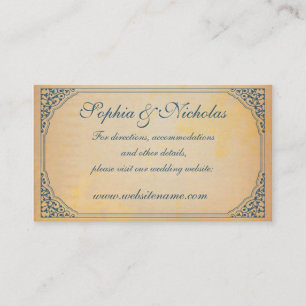 Vintager Rahmen - Hochzeitstiftkarte Begleitkarte