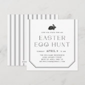 Vintager Rahmen Osterwoche Party Einladung - Schwa (Vorne/Hinten)