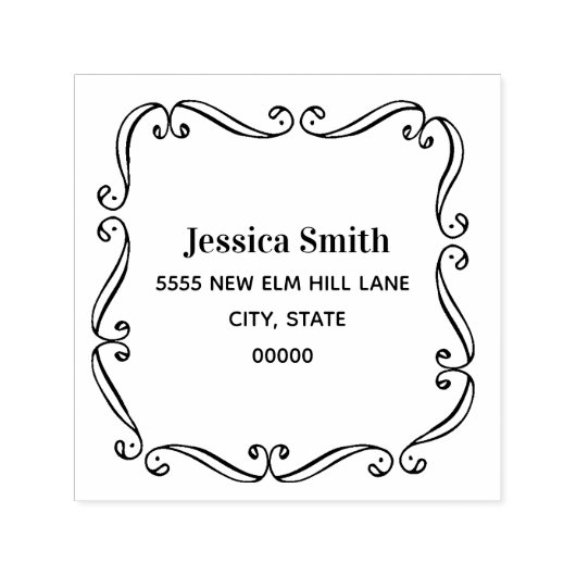 Vintager Rahmen Permastempel (Design)