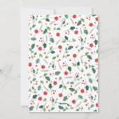 Vintager Rahmen Rot Feiertagskarte (Rückseite)