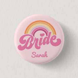 Vintager Rainbow-Birde-Magd-Abzeichen Button