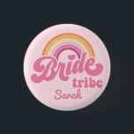 Vintager Rainbow Birde Tribe Abzeichen Button<br><div class="desc">Vintage Rainbow Birde's Maid Abzeichen Button Vintag Bride zu Bride's Maid BrideTribe</div>