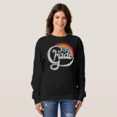 Vintager Rainbow-Lehrer der dritten Klasse Sweatshirt (Vorne ganz)
