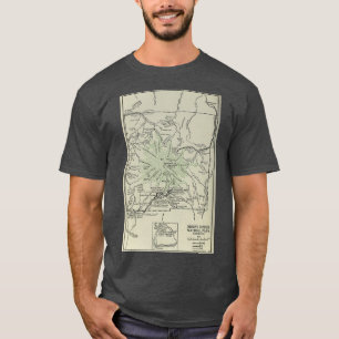 Vintager Rainier Nationalpark Karte 1919 T-Shirt