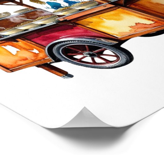 Vintager Rammkarren Poster (Ecke)