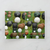 Vintager Rasen rollt Foto-Collage, Geburtstag Karte (Innenseite)