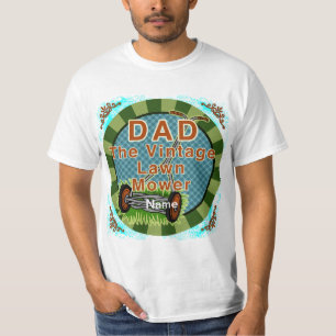 Vintager Rasenmäher-benutzerdefinierter T - Shirt