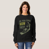 Vintager Rasenmäher Mähen Sie sogar Sweatshirt (Vorne ganz)
