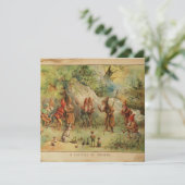 Vintager Ratgeber der Gnomes-Urlaubskarte Feiertagskarte (Stehend Vorderseite)