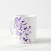 Vintager Ratschlag für das französische Brautparty Kaffeetasse (Vorderseite Links)