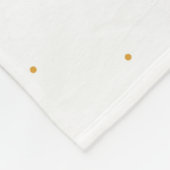 Vintager Raum Nahtloses Muster mit Doodle Saturn Fleecedecke (Ecke)