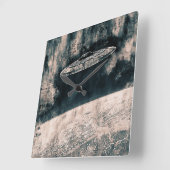 Vintager Raum Quadratische Wanduhr (Winkel)