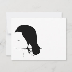 Vintager Raven - Maßgeschneiderte Goth Crows Raven