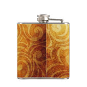 Vintager Razzle Dazzle in Gold Flachmann (Rückseite)
