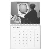 Vintager rechnenkalender kalender (Mär 2027)