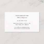 Vintager Rechtsanwalt Visitenkarte (Rückseite)