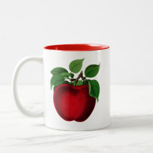 Vintager Red Apple Zweifarbige Tasse