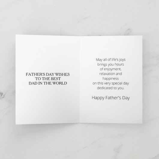 Vintager Red Black Vathage Day Karte (Innenseite)