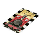 Vintager Red Black Vathage Day Magnet (Linke Seite)