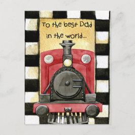 Vintager Red Black Vathage Day Postkarte