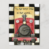 Vintager Red Black Vathage Day Postkarte (Vorderseite)