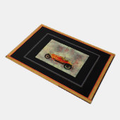 Vintager Red Car Door Mat Fußmatte (Schrägansicht)