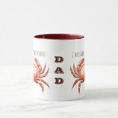 Vintager Red Crab Vater ist Crabby ohne Tasse (Zentrum)