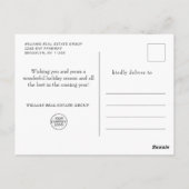 Vintager Red Farm Truck Weihnachten Firmenfeiertag Postkarte (Rückseite)