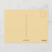 Vintager Red Hair Irman mit Top Hat Postkarte (Rückseite)