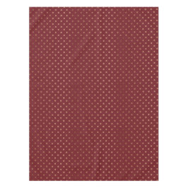 Vintager Red Holiday Gold Snowflakes Tischdecke