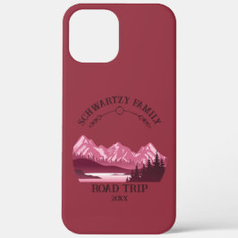 Vintager Red Mountain Lake Sunset Case-Mate iPhone Hülle