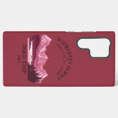 Vintager Red Mountain Lake Sunset Samsung Galaxy Hülle (Rückseite (Horizontal))