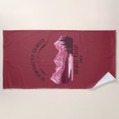 Vintager Red Mountain Lake Sunset Strandtuch (Vorderseite)