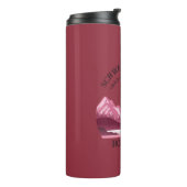 Vintager Red Mountain Lake Sunset Thermosbecher (Nach links gedreht)