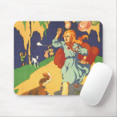Vintager Red Riding Hood bei einer Geburtstagspart Mousepad (Mit Mouse)