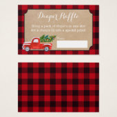 Vintager Red Truck Buffalo Karierter Windelwickler (Vorne & Hinten)