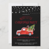 Vintager Red Truck & Buffalo Kariertes Party Einladung (Vorderseite)