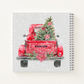 Vintager Red Truck Familienjubiläum Rezept Notizblock (Rückseite)