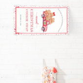 Vintager Red Truck Gingerbrot Cookie Swap Banner (InSitu)