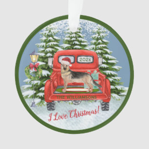 Vintager Red Truck   Ornament