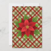 Vintager Red Truck Poinsettia Polterabend Einladung (Rückseite)