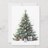 Vintager Red Truck Rustic Frohe Weihnachten (Rückseite)