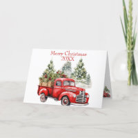 Vintager Red Truck Weihnachten