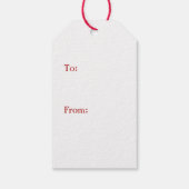 Vintager Red Truck Weihnachten Geschenkanhänger (Rückseite)