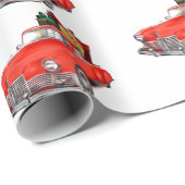 Vintager Red Truck Weihnachten Geschenkpapier (Rolleneckpunkt)