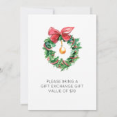 Vintager Red Truck Weihnachts-Einladung Einladung (Rückseite)