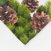 Vintager Red Truck Weihnachtsblankon Fleecedecke (Ecke)