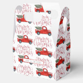 Vintager Red Truck Weihnachtsmann Geschenkboxen Geschenkschachtel (Geöffnet)