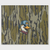 Vintager Redneck Ente Bottomland Camouflage Jagd Geschenkpapier (Flach)